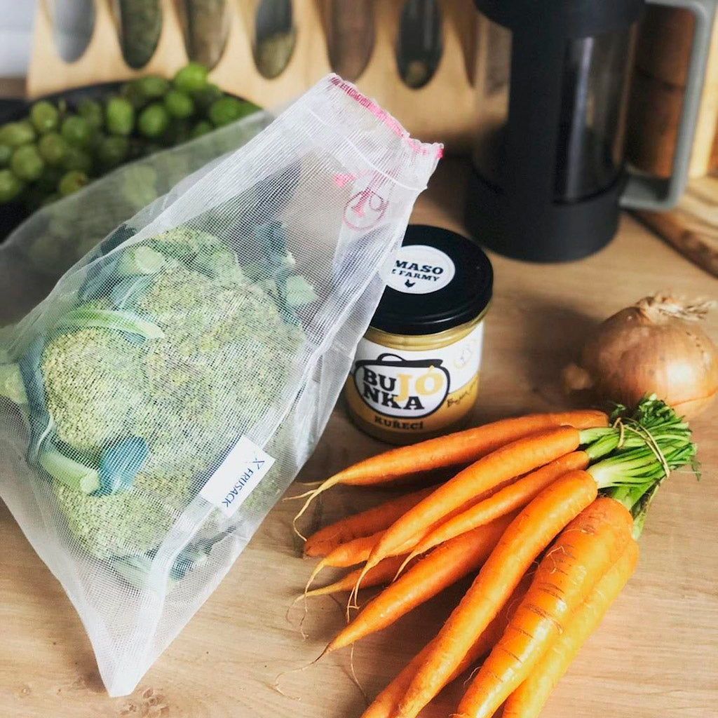 再利用できるプロデュース・バッグ - FRUSACK DUO - Borderless Creations