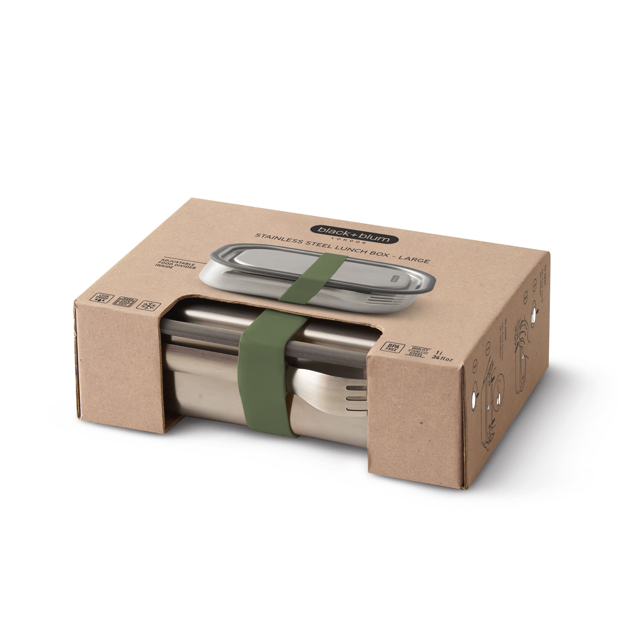 ステンレススチール ランチボックス S - Borderless Creations