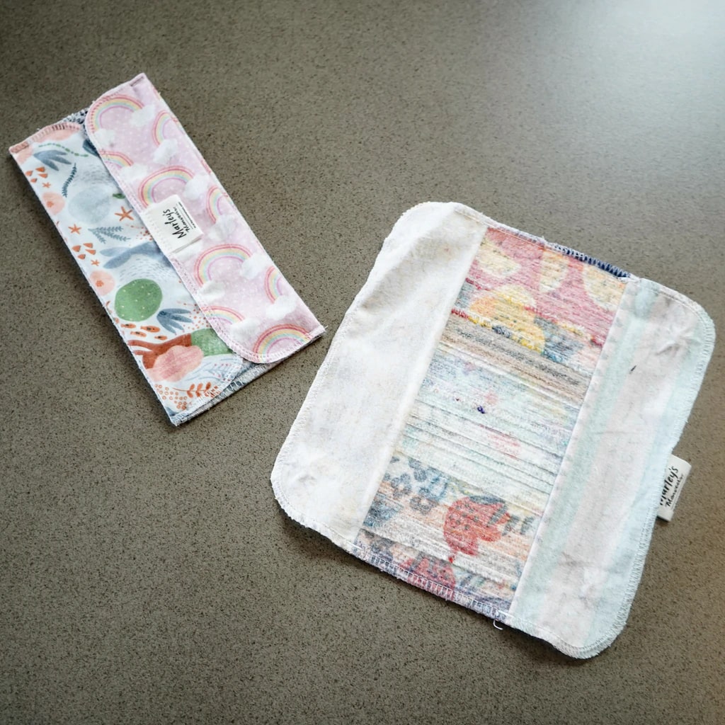 端切れを使ったモップシート(2枚入り) - Borderless Creations