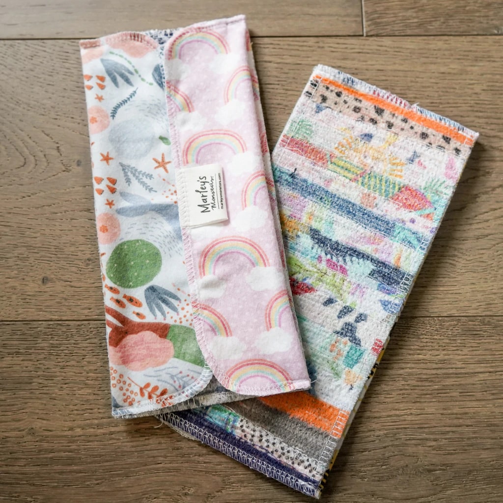 端切れを使ったモップシート(2枚入り) - Borderless Creations