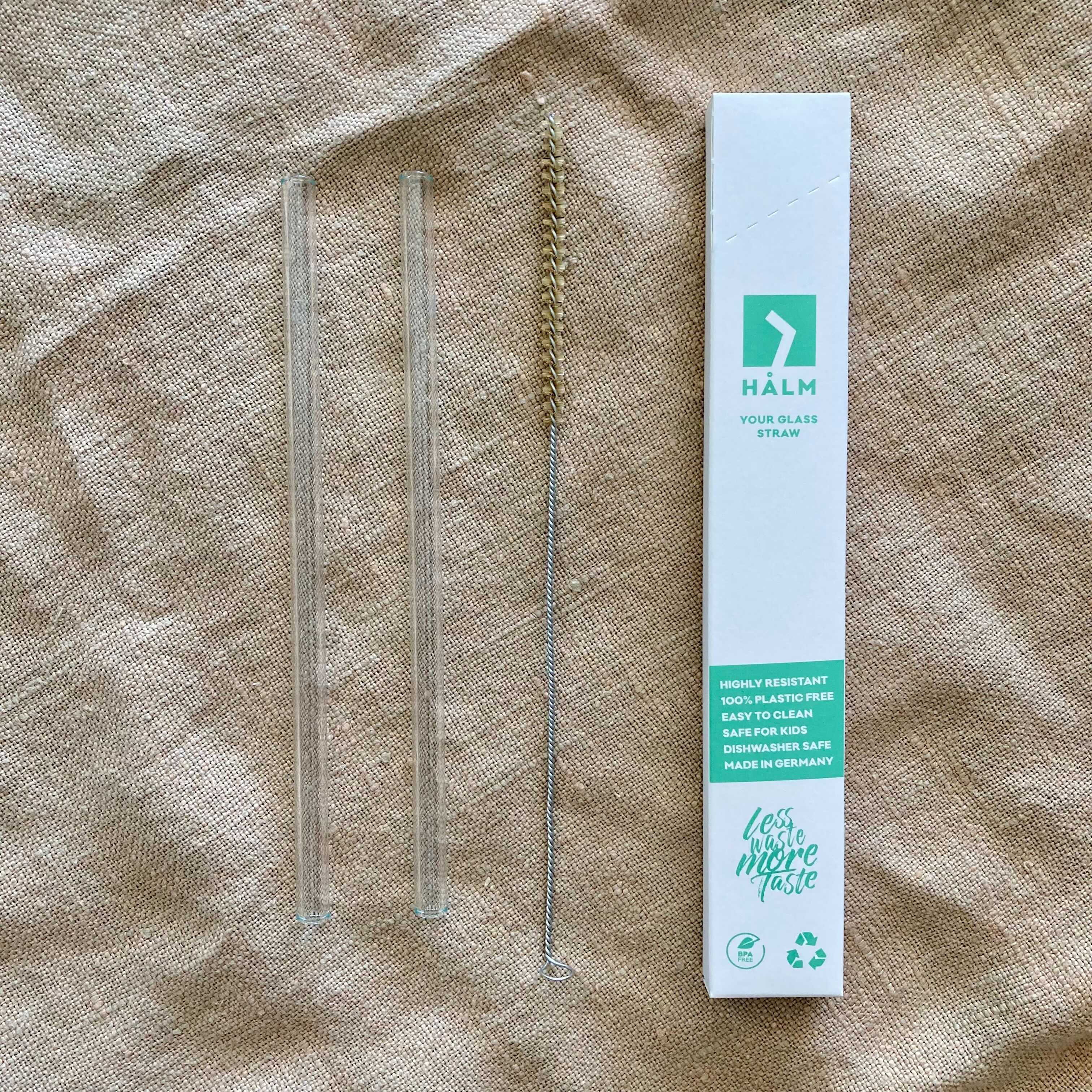 ガラスストロー ストレート 2本セット - Borderless Creations