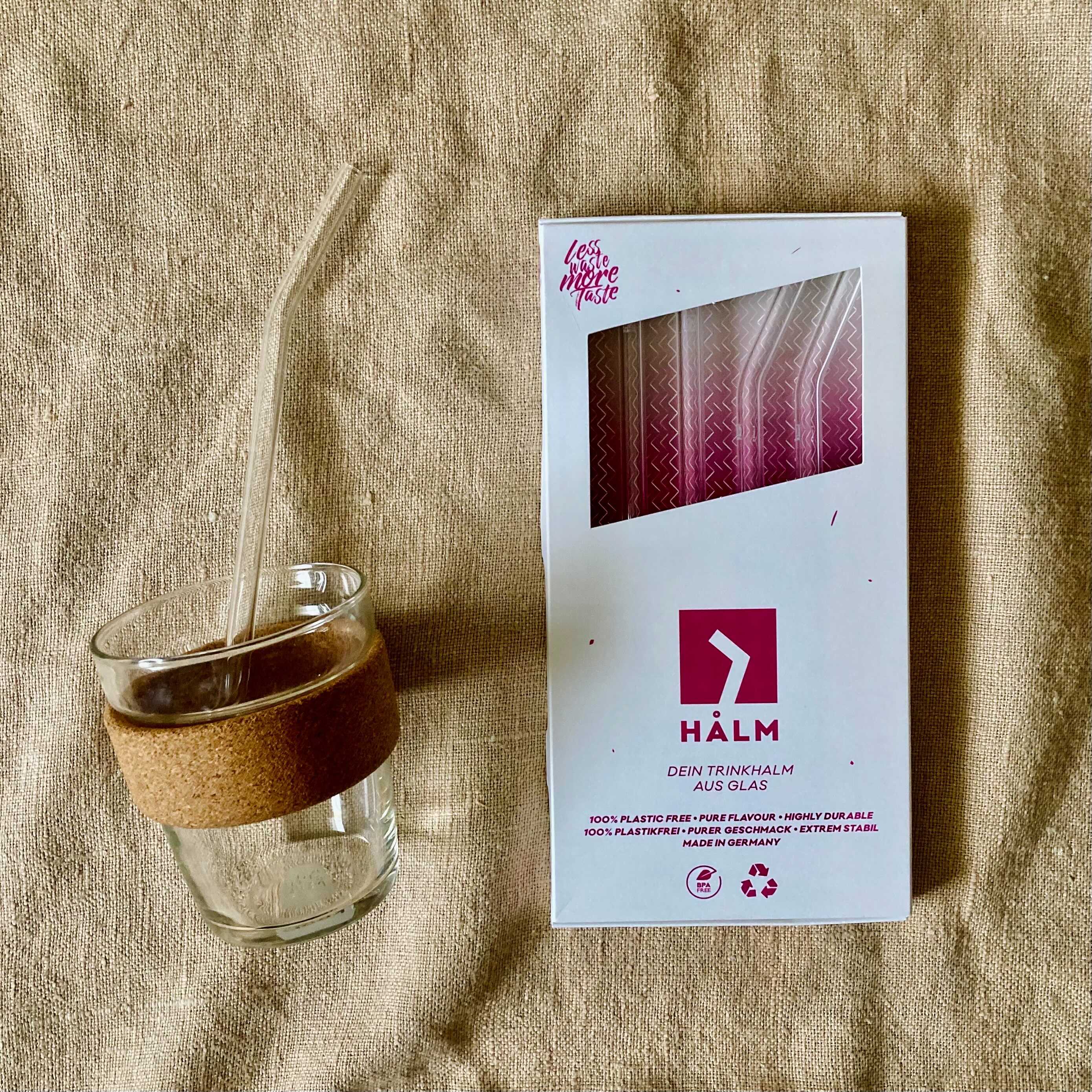 ガラスストロー ストレート&カーブ 4本セット - Borderless Creations