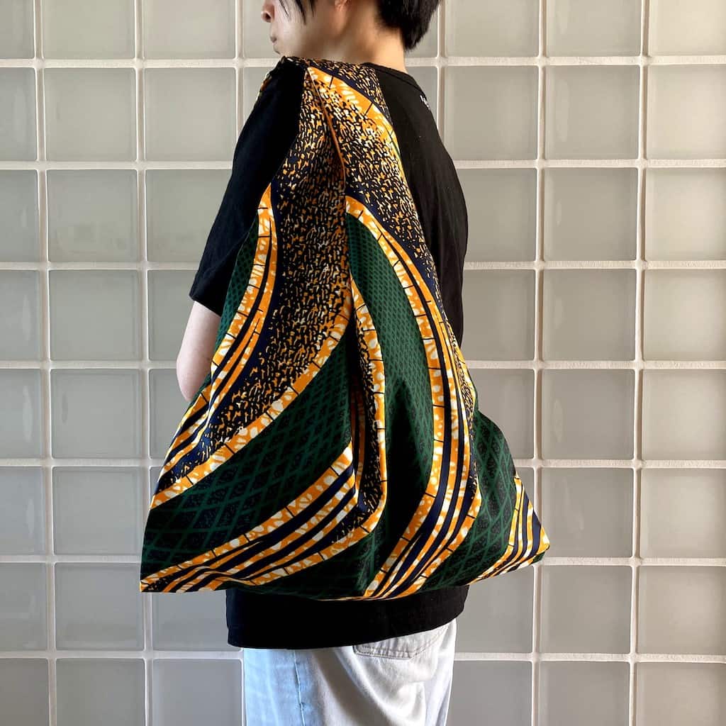 ワックスプリントバッグ - GREEN - Borderless Creations