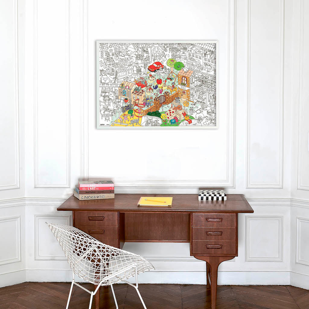 大きい塗り絵ポスター - KIDS LIFE - Borderless Creations