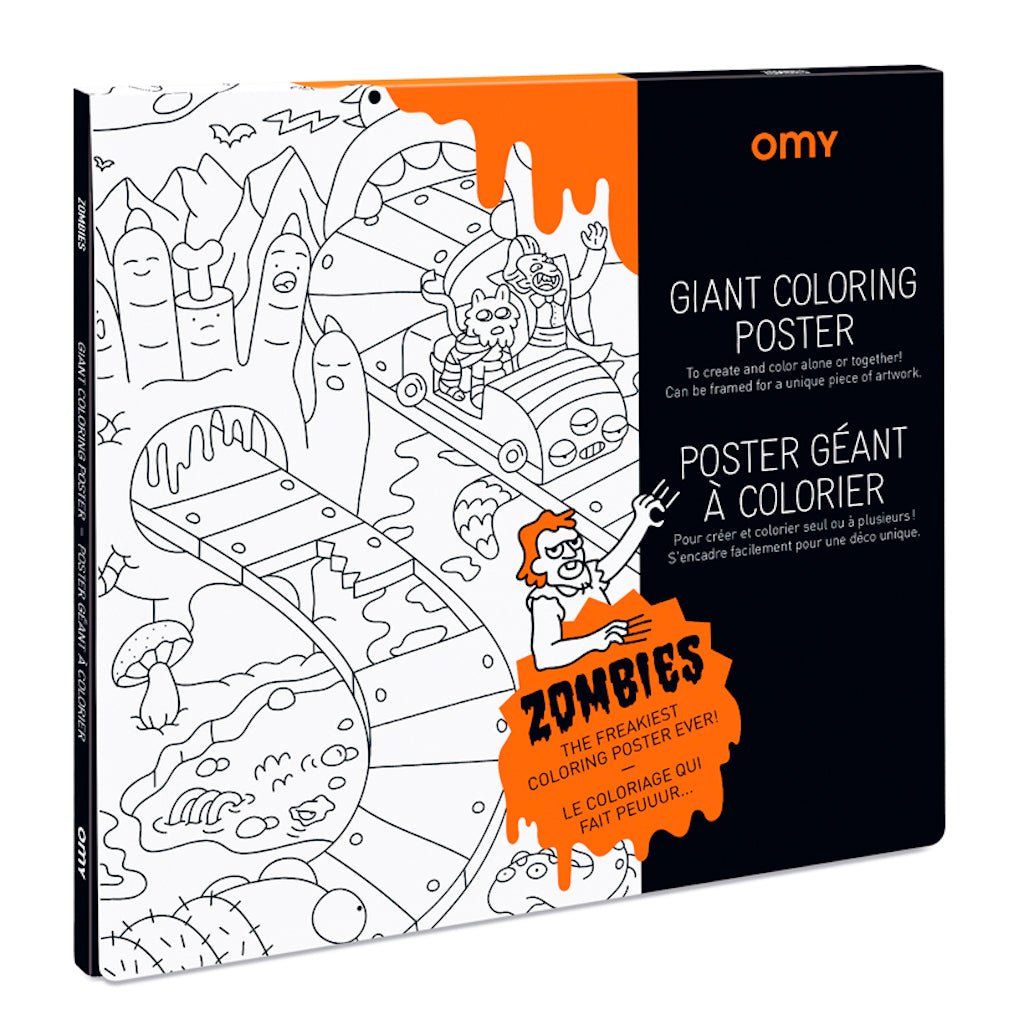 大きい塗り絵ポスター - ZOMBIES - Borderless Creations