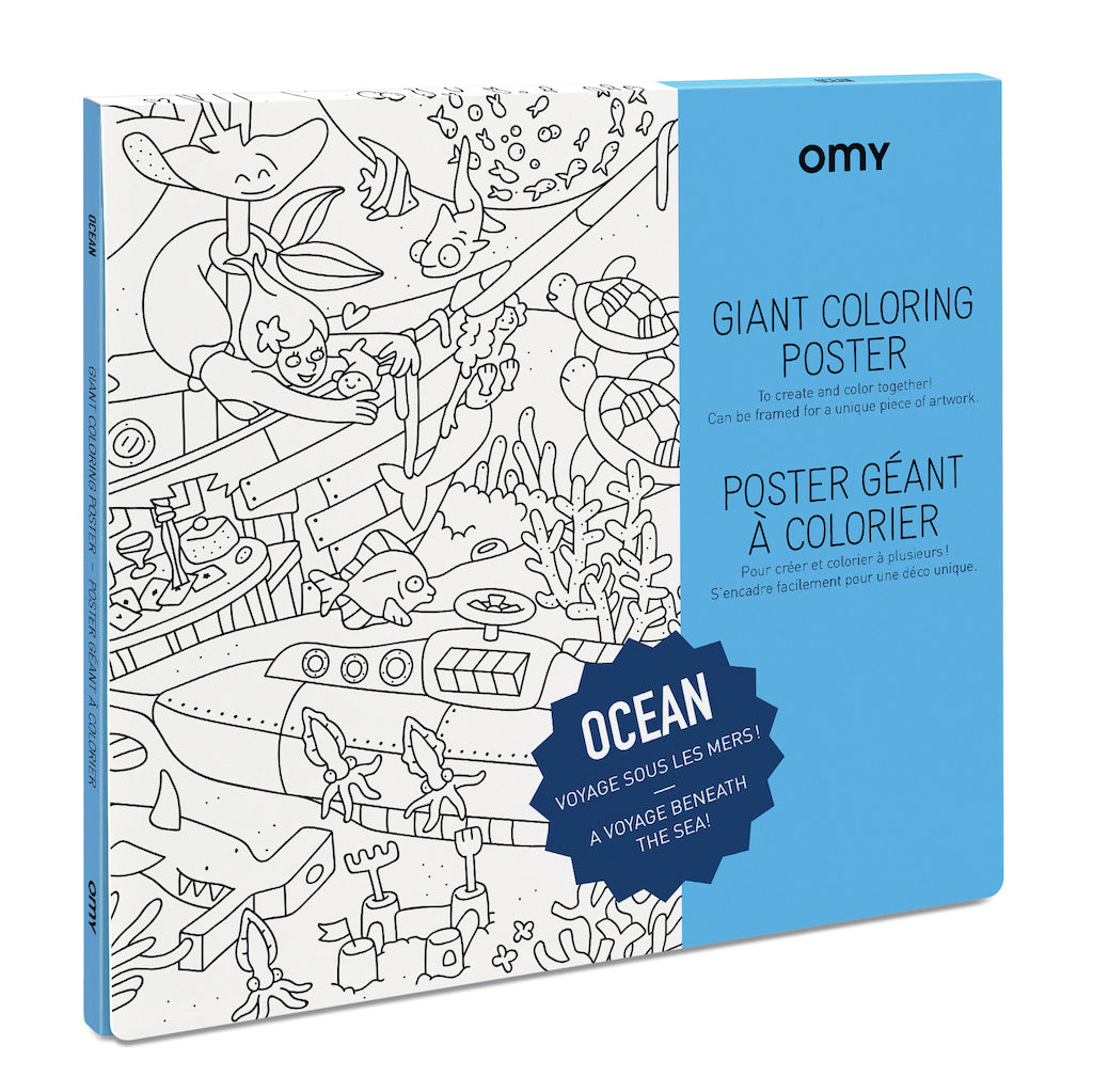 大きい塗り絵ポスター - OCEAN - Borderless Creations