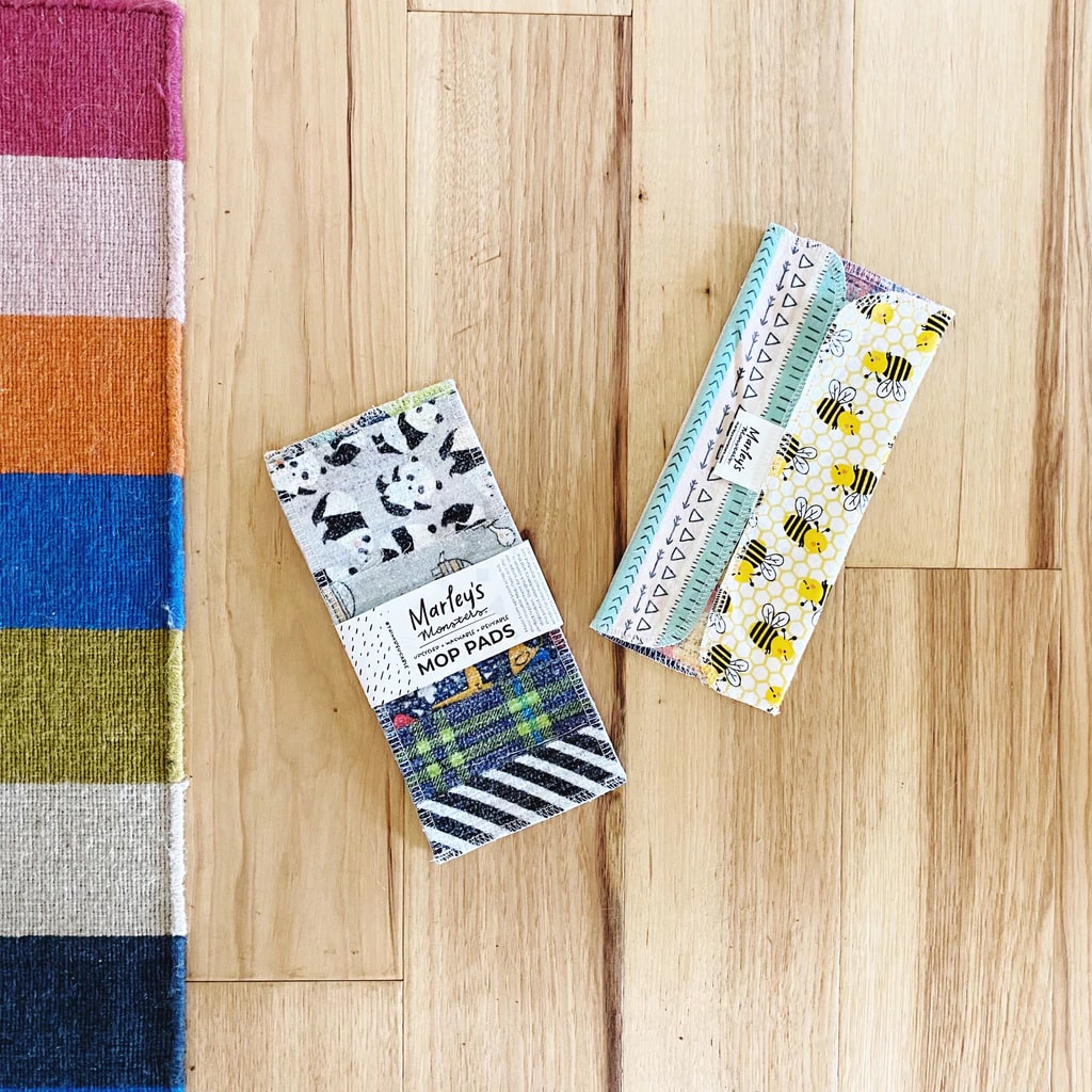 端切れを使ったモップシート(2枚入り) - Borderless Creations