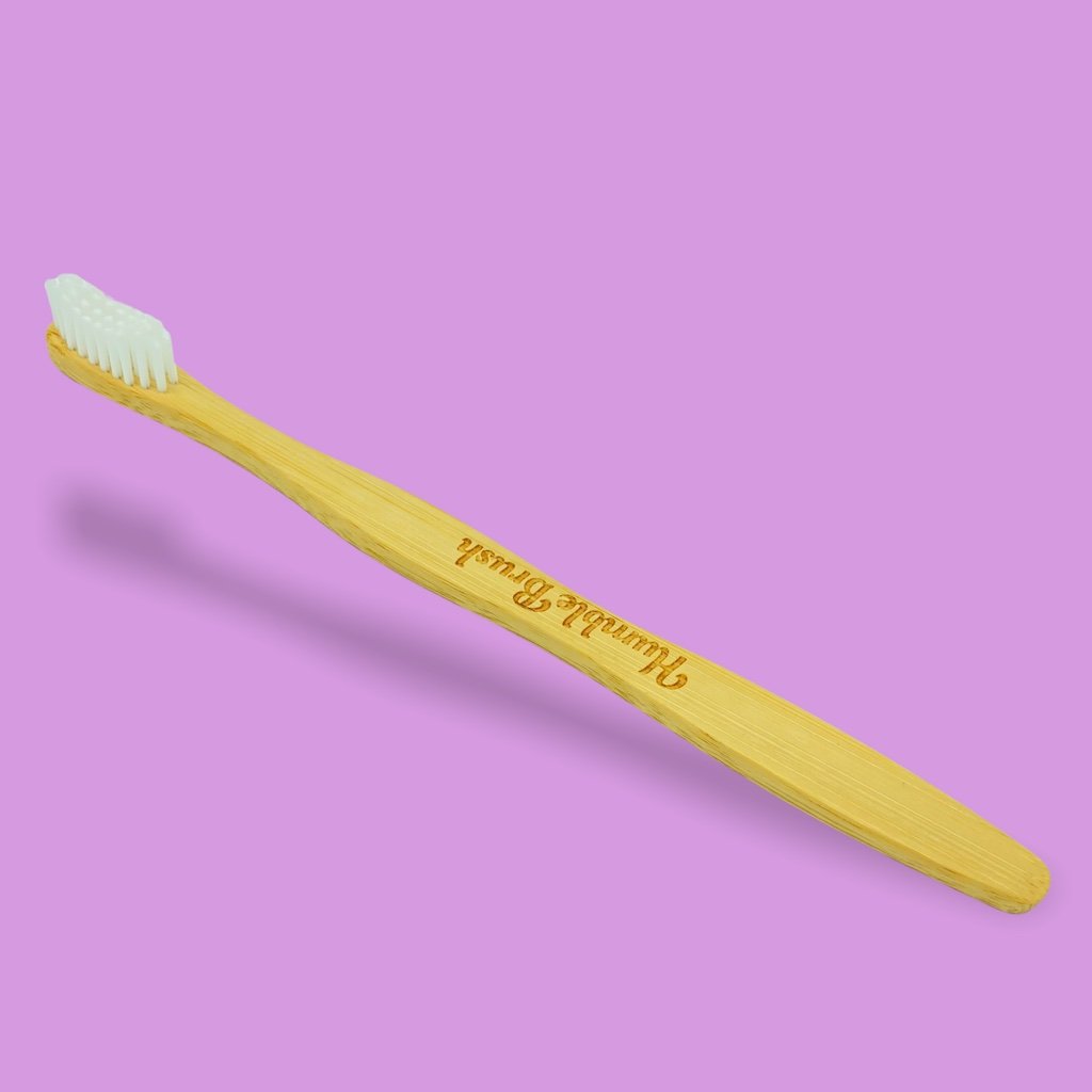 フラットカーブ・バンブー歯ブラシ3本セット - 大人用 - Borderless Creations