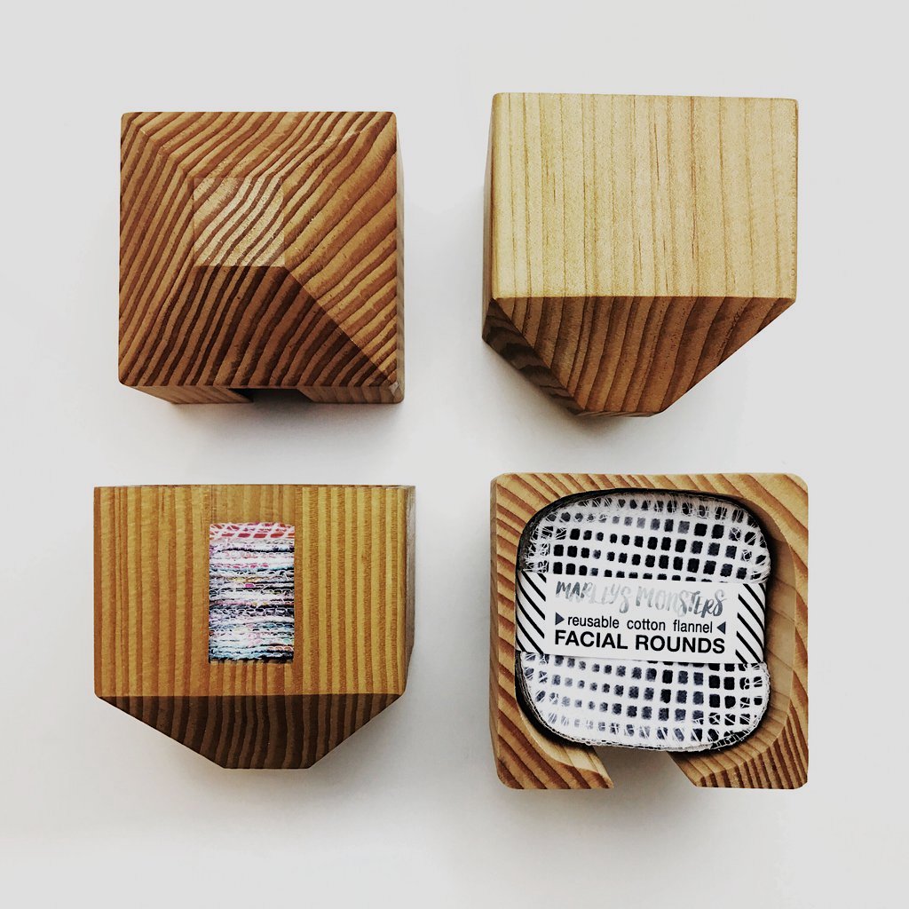 コットンパフ コンテナー - Borderless Creations