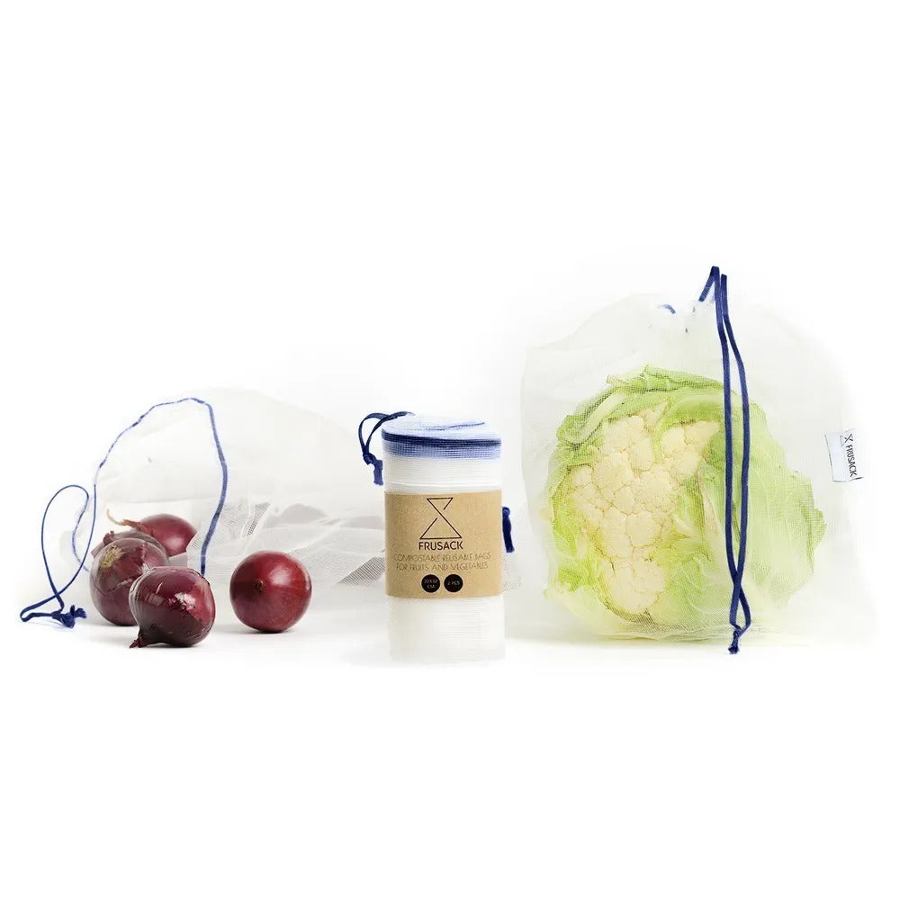 再利用できるプロデュース・バッグ - FRUSACK DUO - Borderless Creations