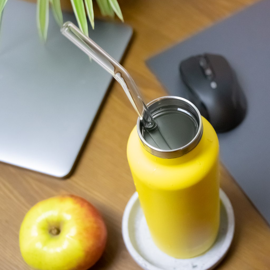 ガラスストロー ストレート&カーブ 4本セット - Borderless Creations