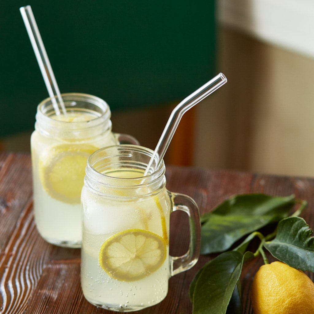 ガラスストロー ストレート&カーブ 4本セット - Borderless Creations