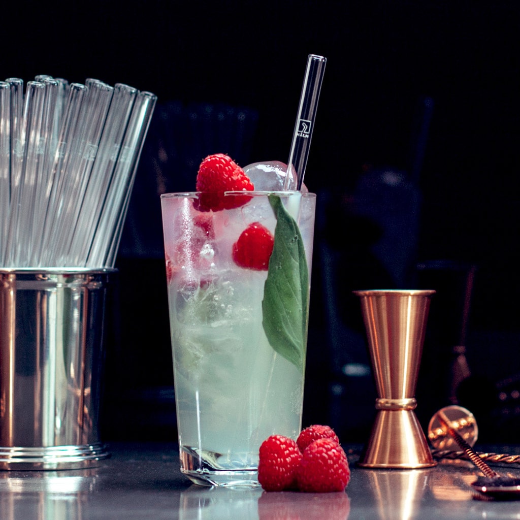 ガラスストロー ストレート 2本セット - Borderless Creations