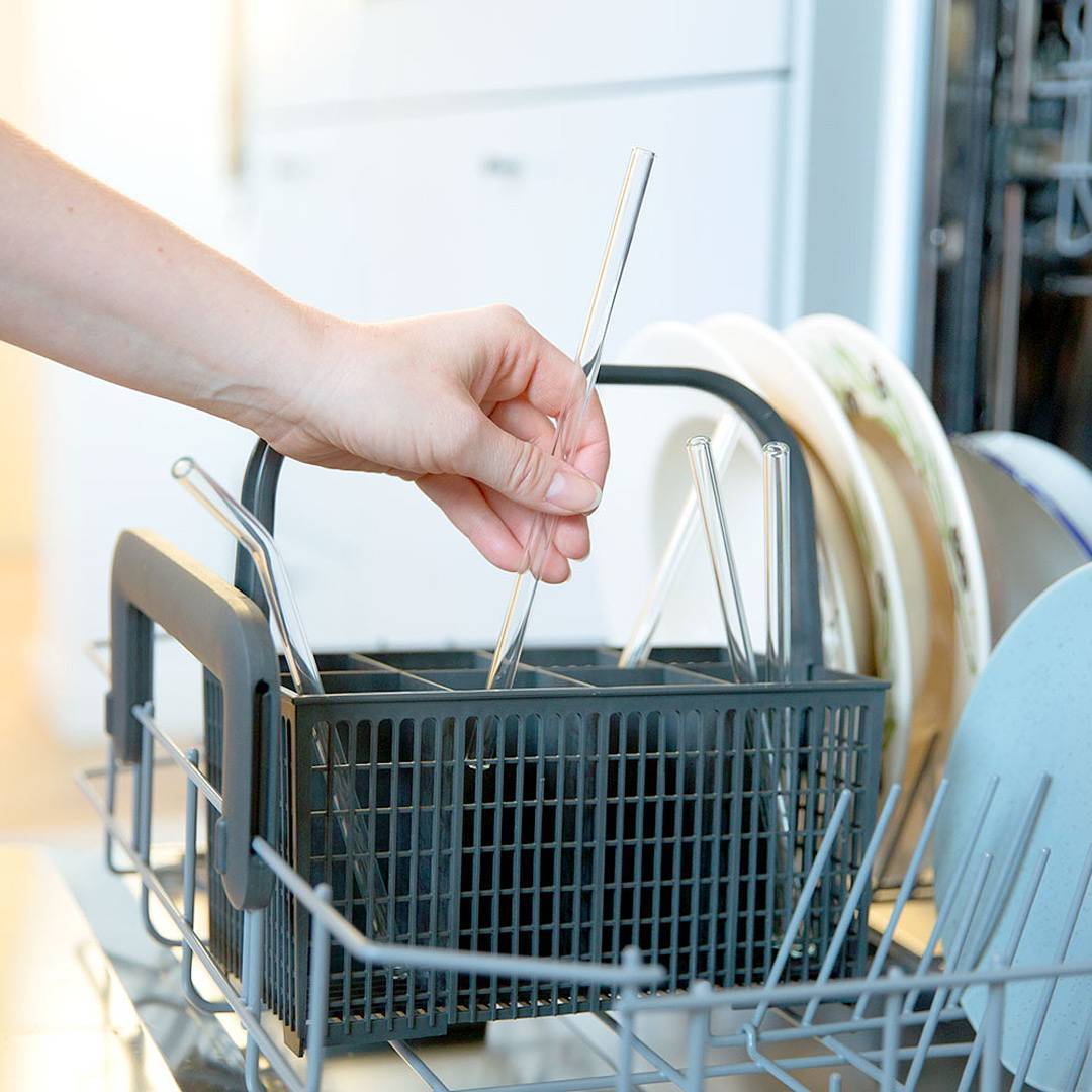 ガラスストロー ストレート&カーブ 4本セット - Borderless Creations