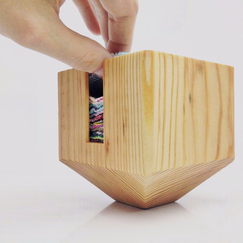 コットンパフ コンテナー - Borderless Creations