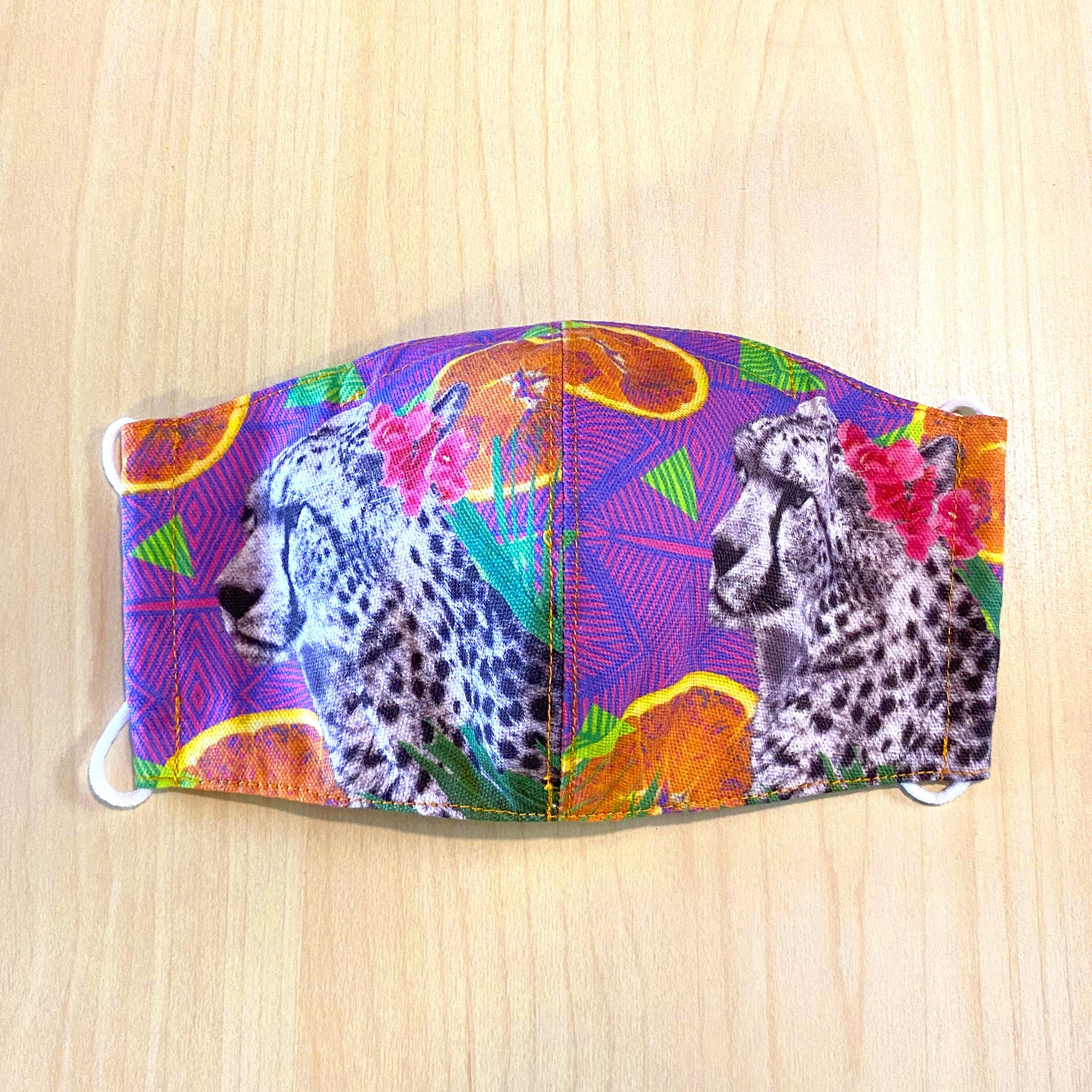 ハッピーアートマスク - CITRUS CHEETAH - Borderless Creations