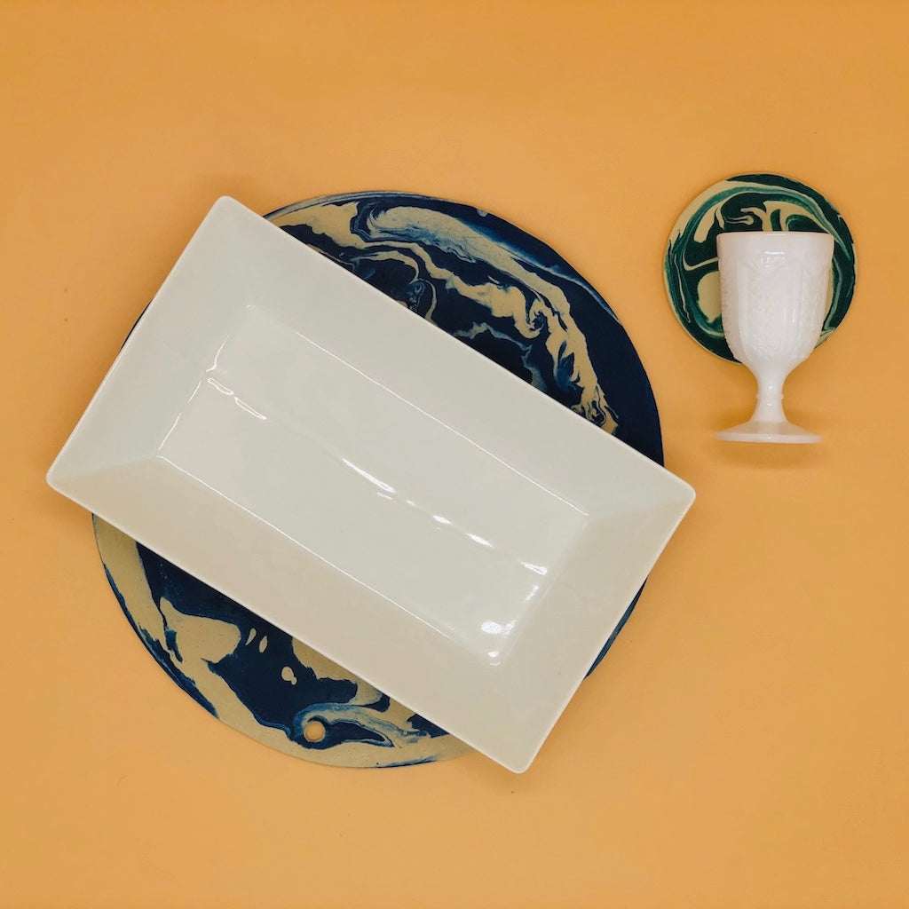 マーブル模様ランチョンマット - Borderless Creations