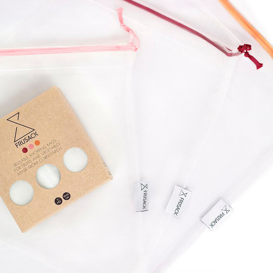 再利用できるプロデュース・バッグ - FRUSACK TRIO - Borderless Creations