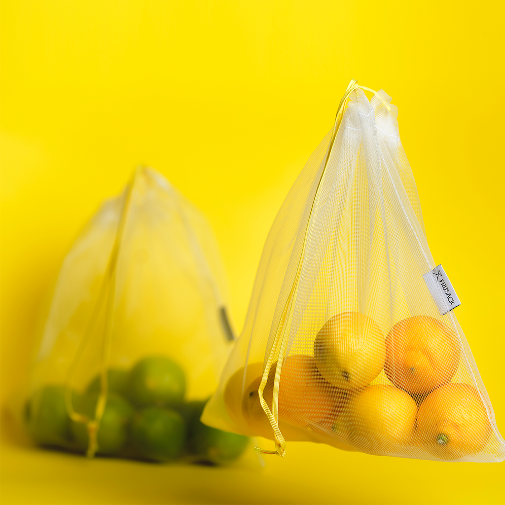 再利用できるプロデュース・バッグ - FRUSACK DUO - Borderless Creations