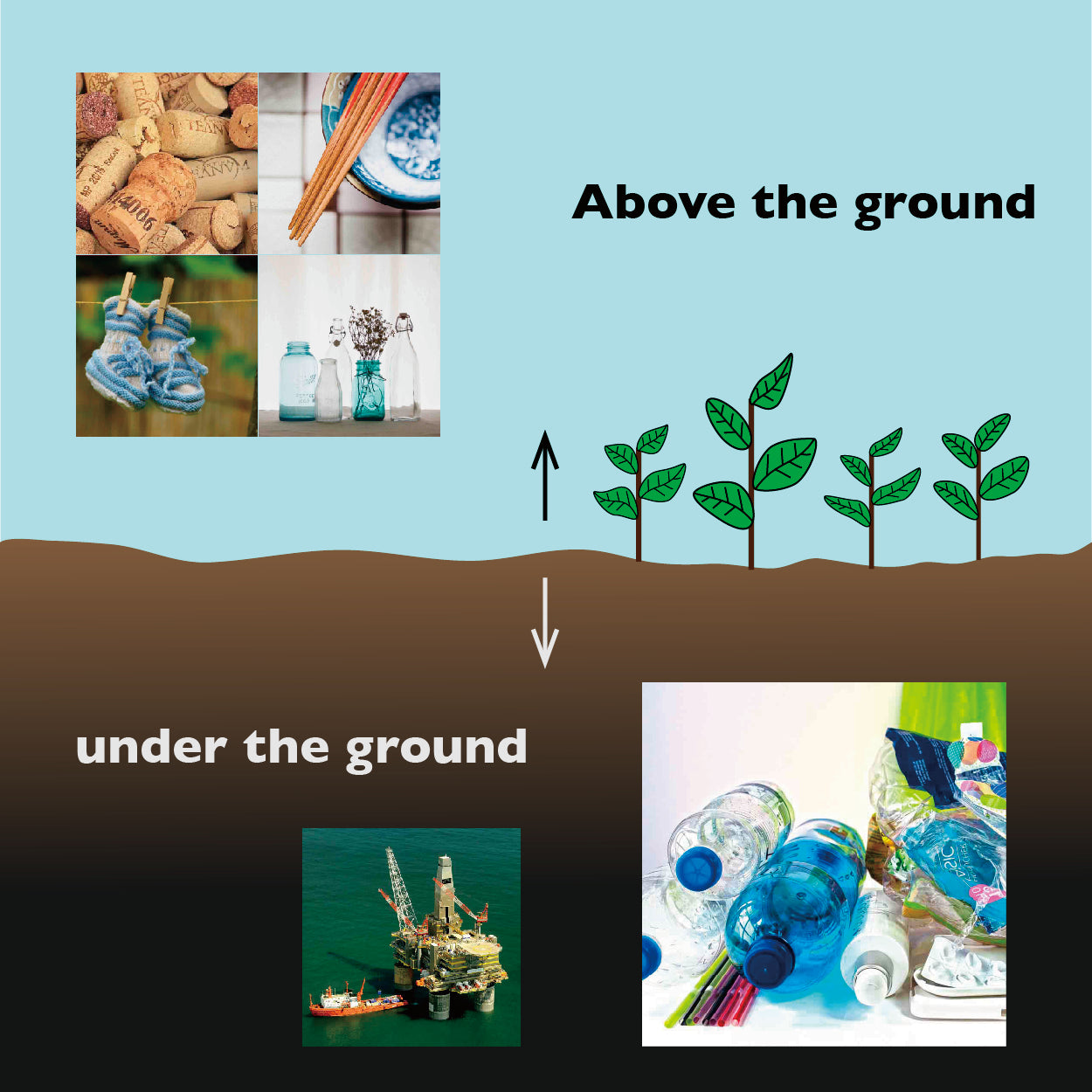 地上のもの？地下のもの？