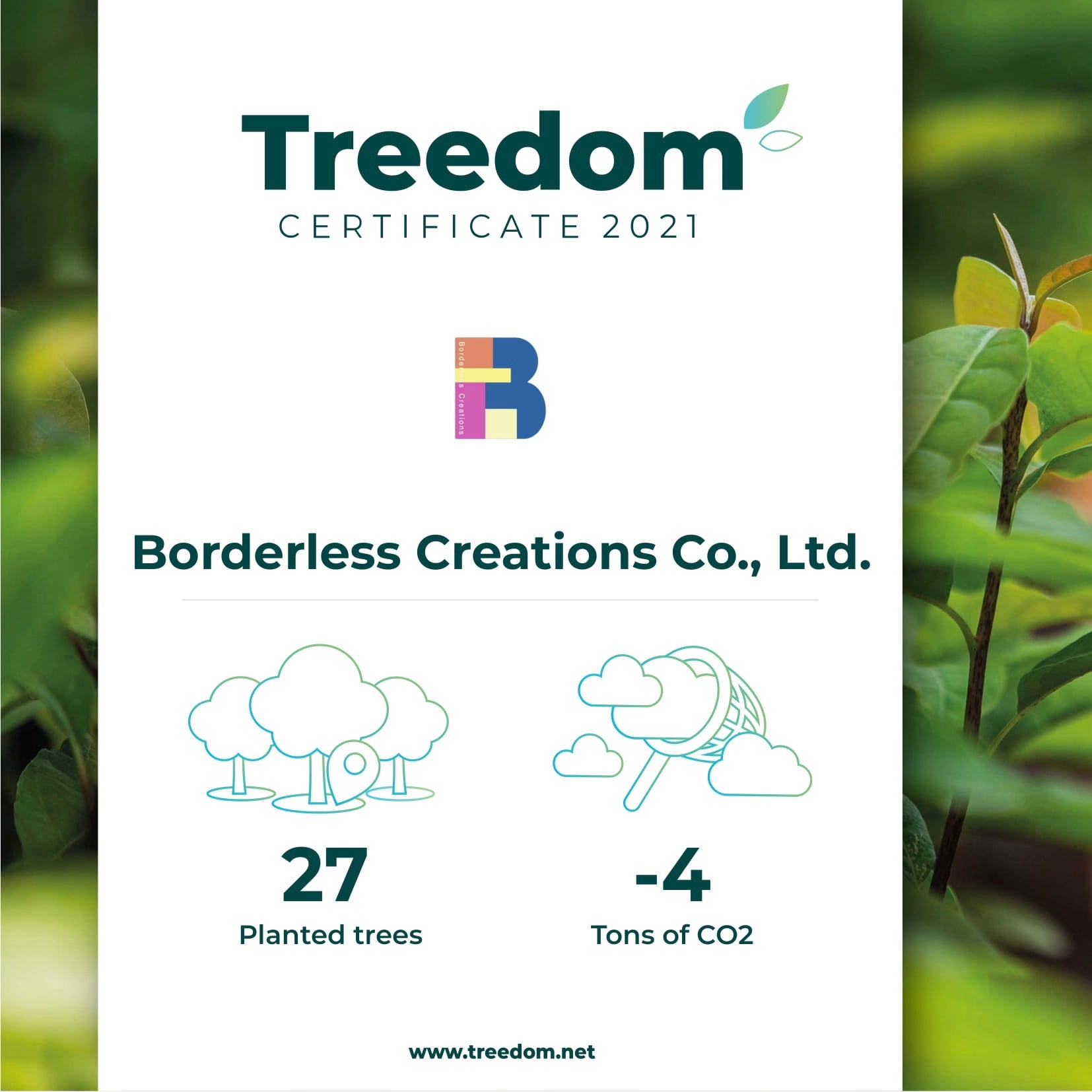 Treedom : let's green the planet! 2021