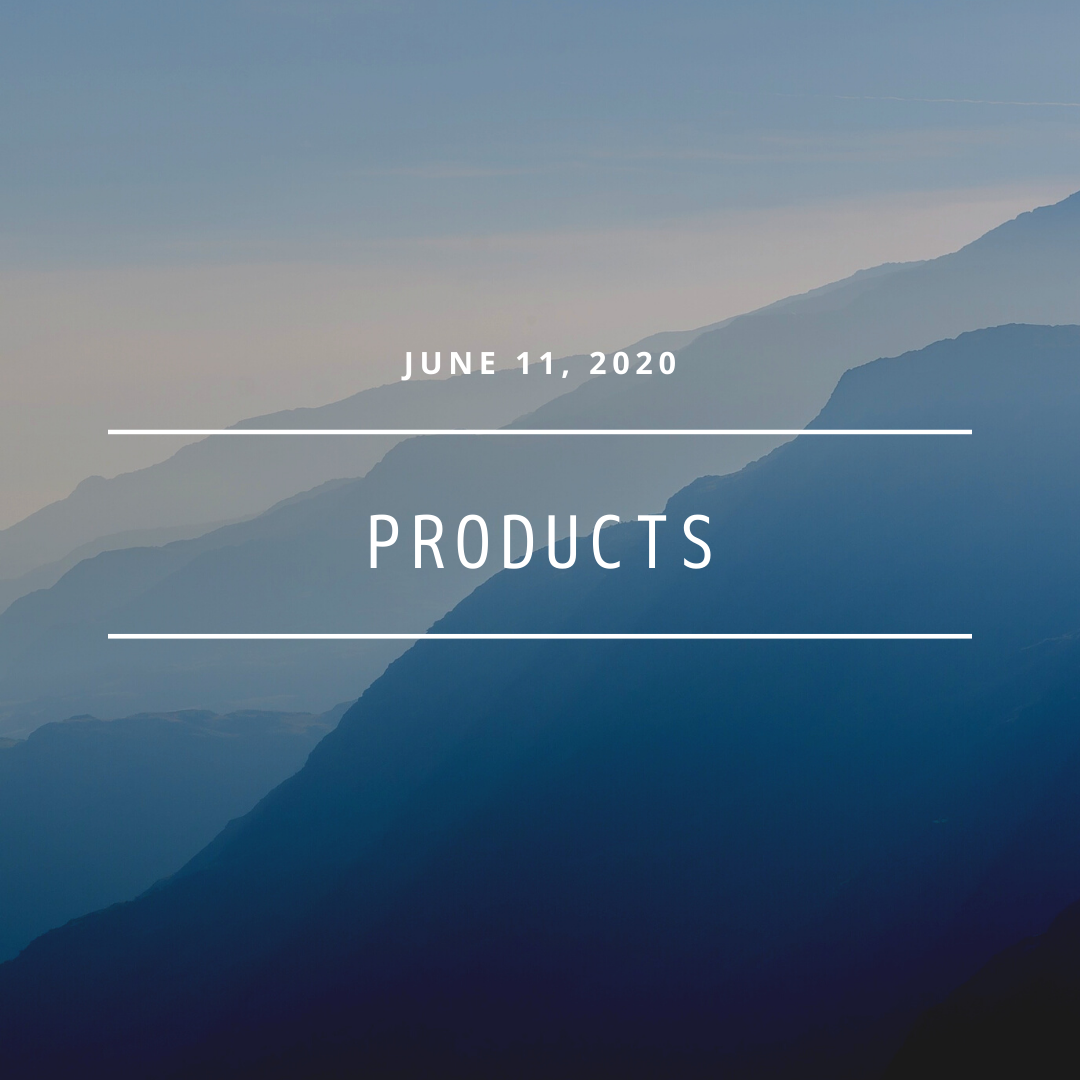 [PRODUCTS] June 11, 2020
