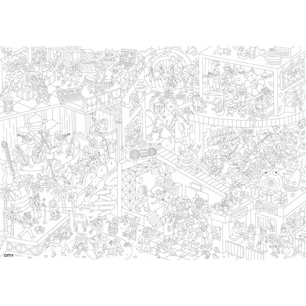 Omy, Giant Coloring Poster - Cosmos - Tinker